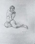 Crouching Girl, Carl Larsson